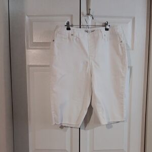 White Denim Shorts